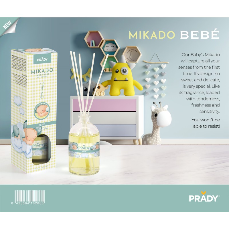 Mikado prady bébé doux et délicat 100 ml