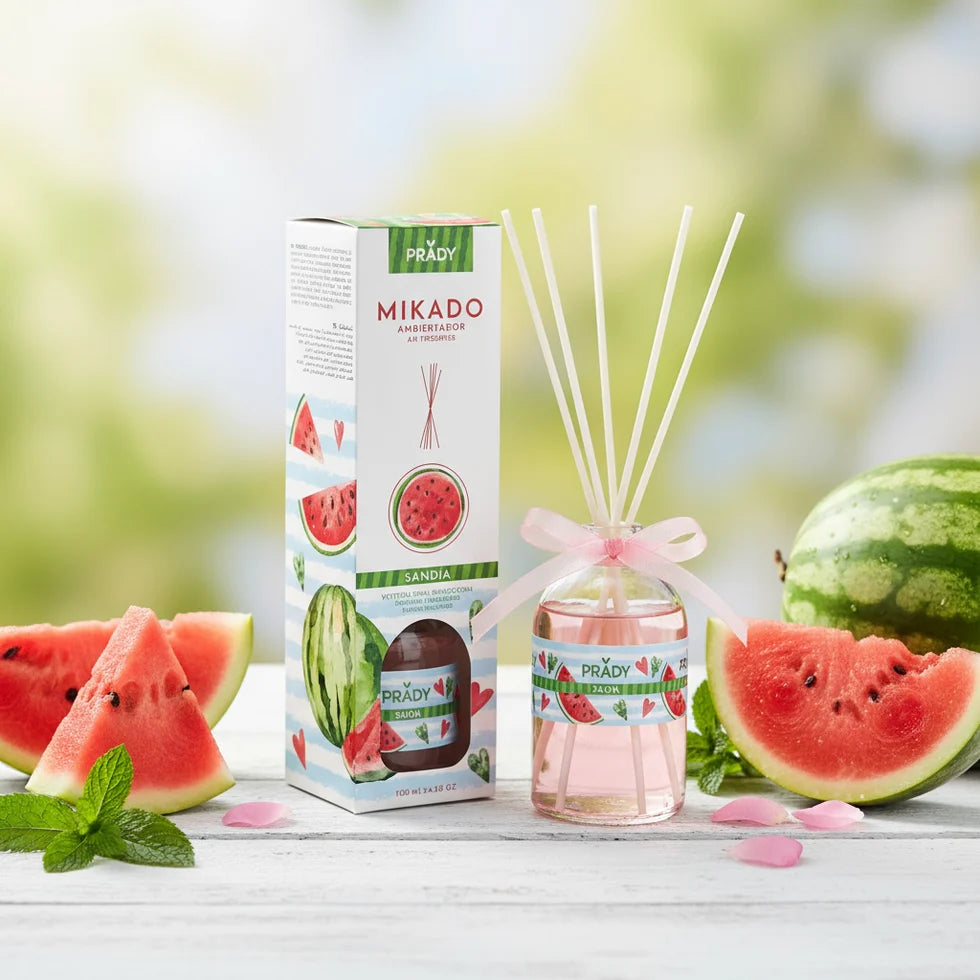 Mikado Diffuseur de Parfum Pastèque 100ML - Prady