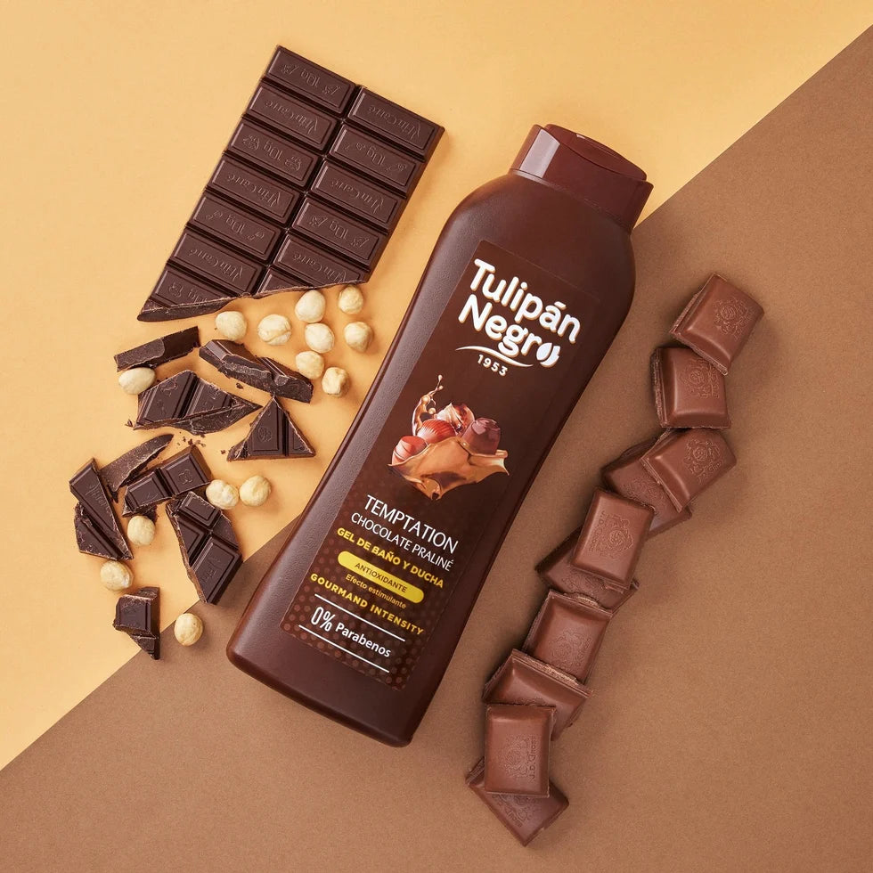 Gel Douche Chocolat Praliné 650ml - Tulipan Negro
