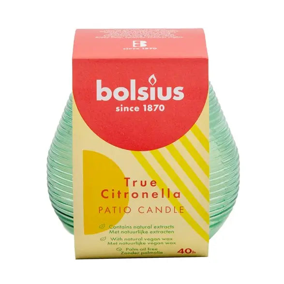 Bougie à la citronnelle 40h Verre