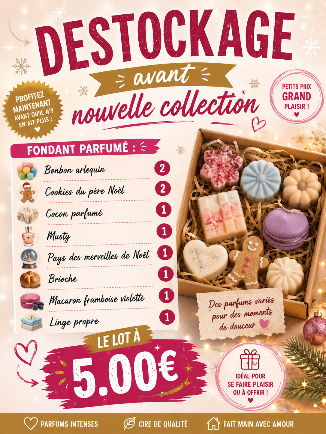 Lot fondants