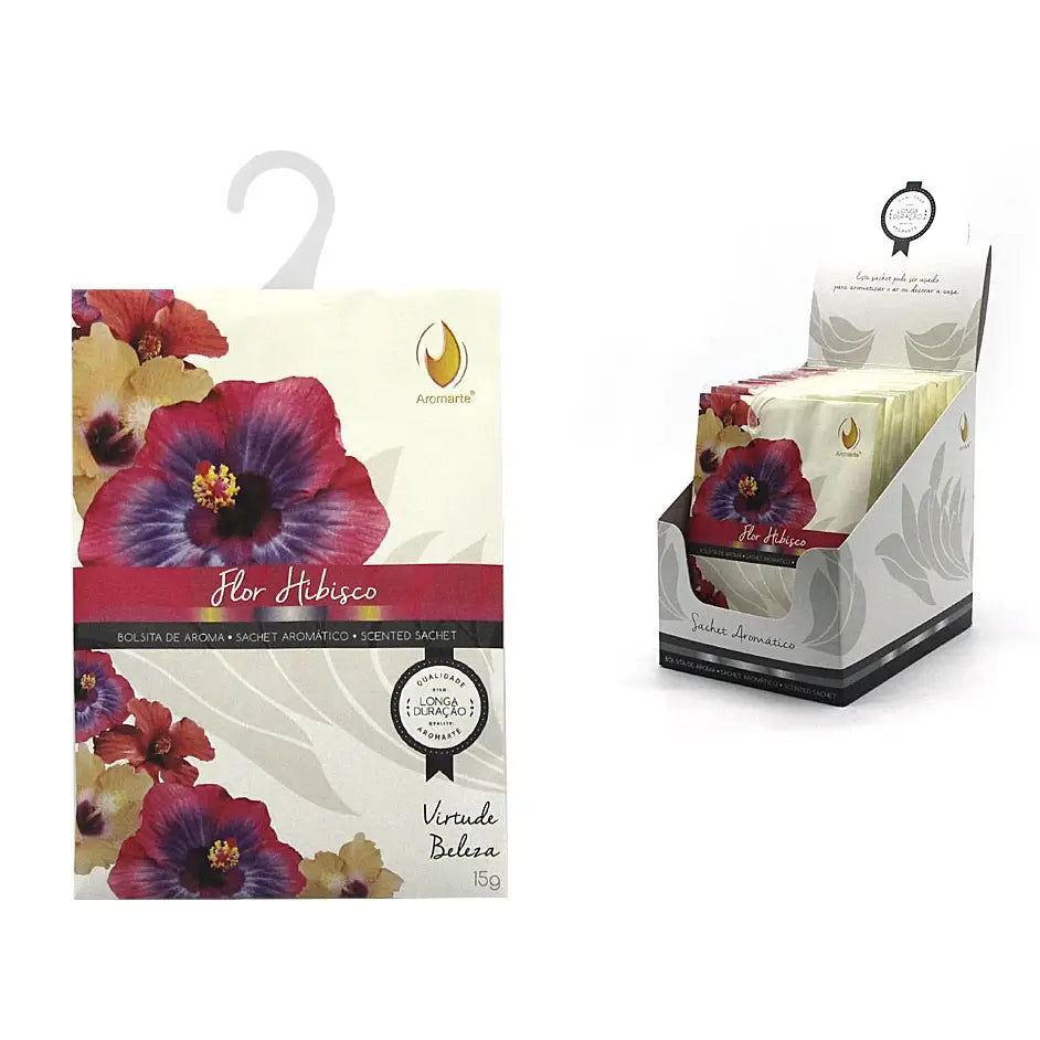 Sachet Aromarte Fleur Hibiscus avec crochet 15g