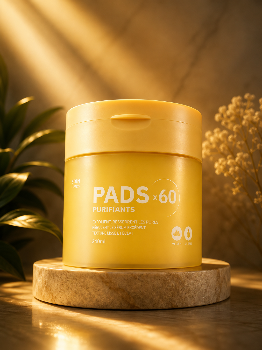 PADS PURIFIANTS x60 – Soin Purifiant & Hydratant