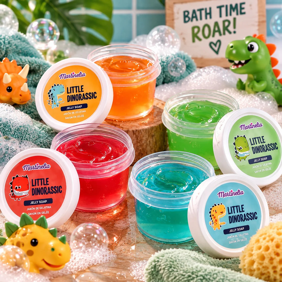 Savon en gelée pour enfants – Little Dinorassic 🦕🫧