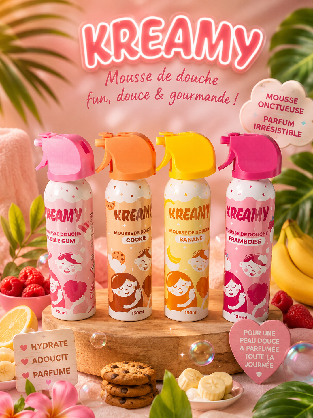 MOUSSE DE DOUCHE ENFANTS KREAMY