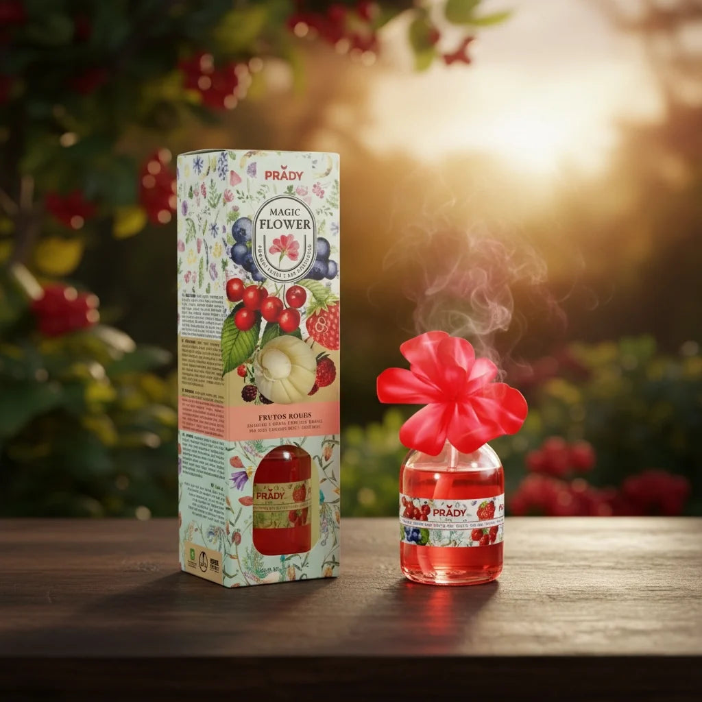 Fleur Magique Diffuseur de Parfum Fruits Rouge 100ml - Prady