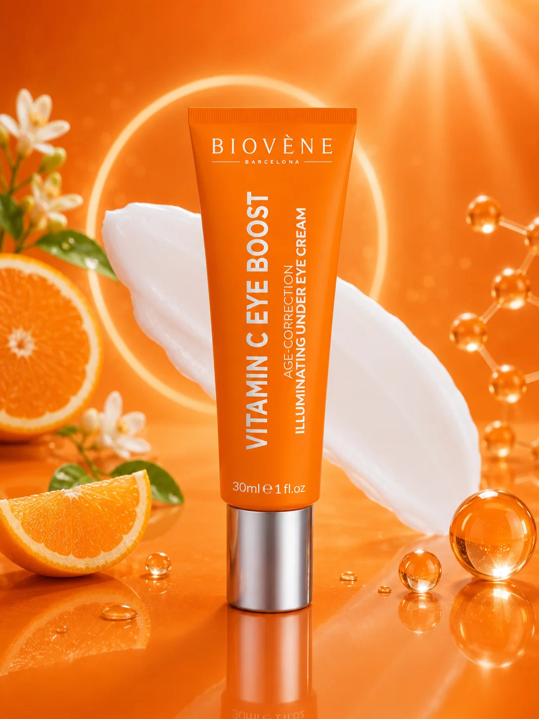 Contour des Yeux Correcteur & Illuminateur Vitamine C Boost 30ml - Biovene Barcelona