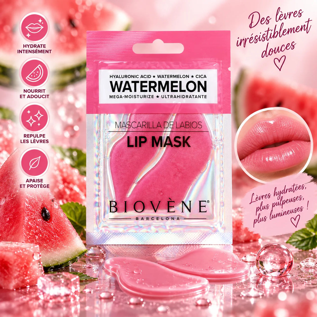 Masque lèvres Watermelon Lip Mask – Biovène Barcelona
