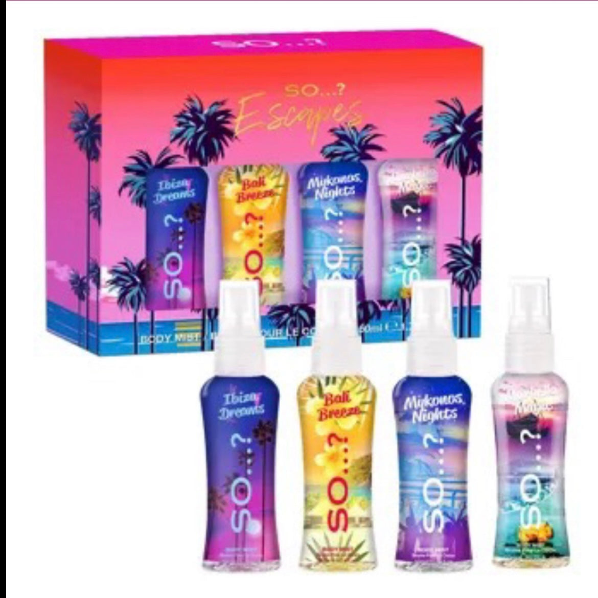 COFFRET BRUME POUR LE CORPS 4 x 50ML - SO...? ESCAPES