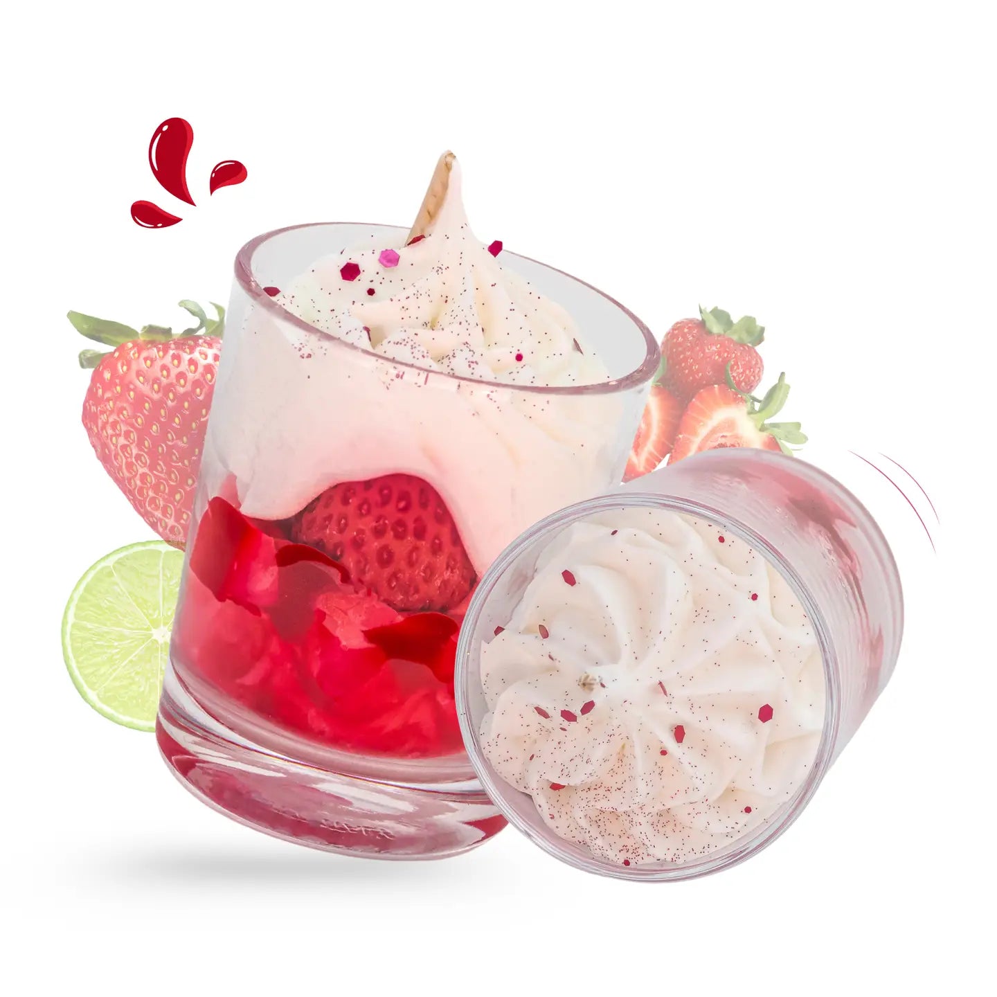 Mini Bougie Gourmande Fraise Des Bois