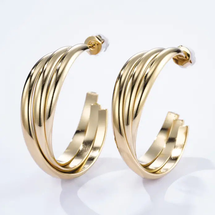 Boucle d’oreille en acier inoxydable