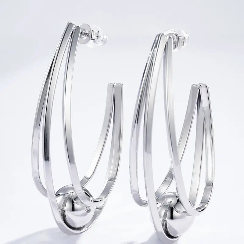 Boucle d’oreille en acier inoxydable