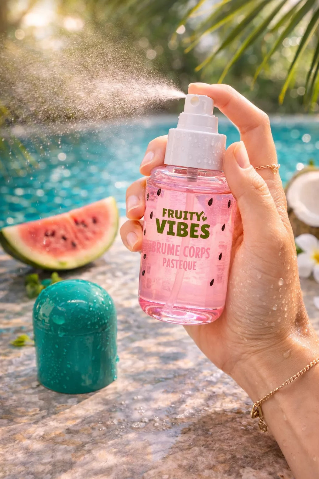 Brume Corporelle Fruity Vibes 100ml – Spray Parfumé Corps & Cheveux - Pastèque