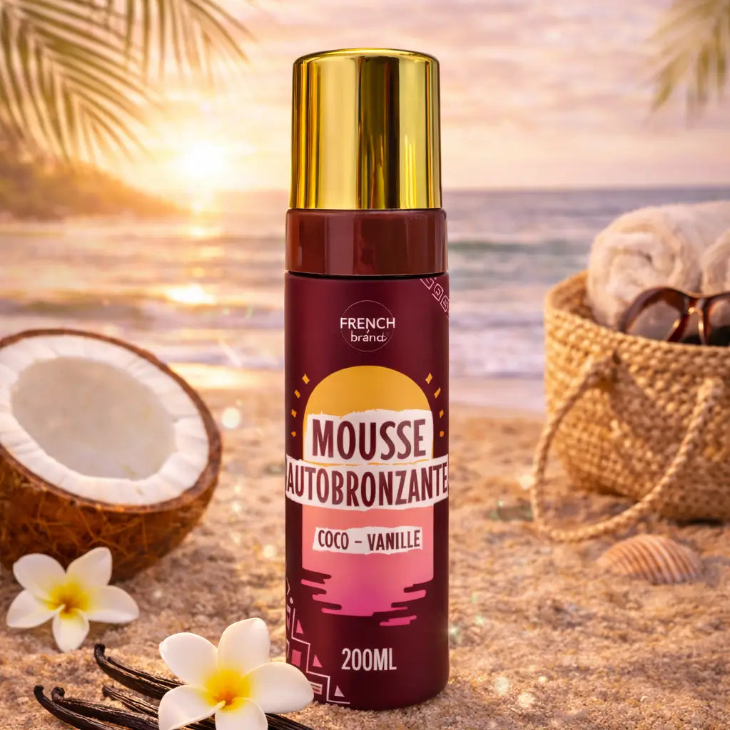Mousse Autobronzante Vanille – Coco (200 ml)