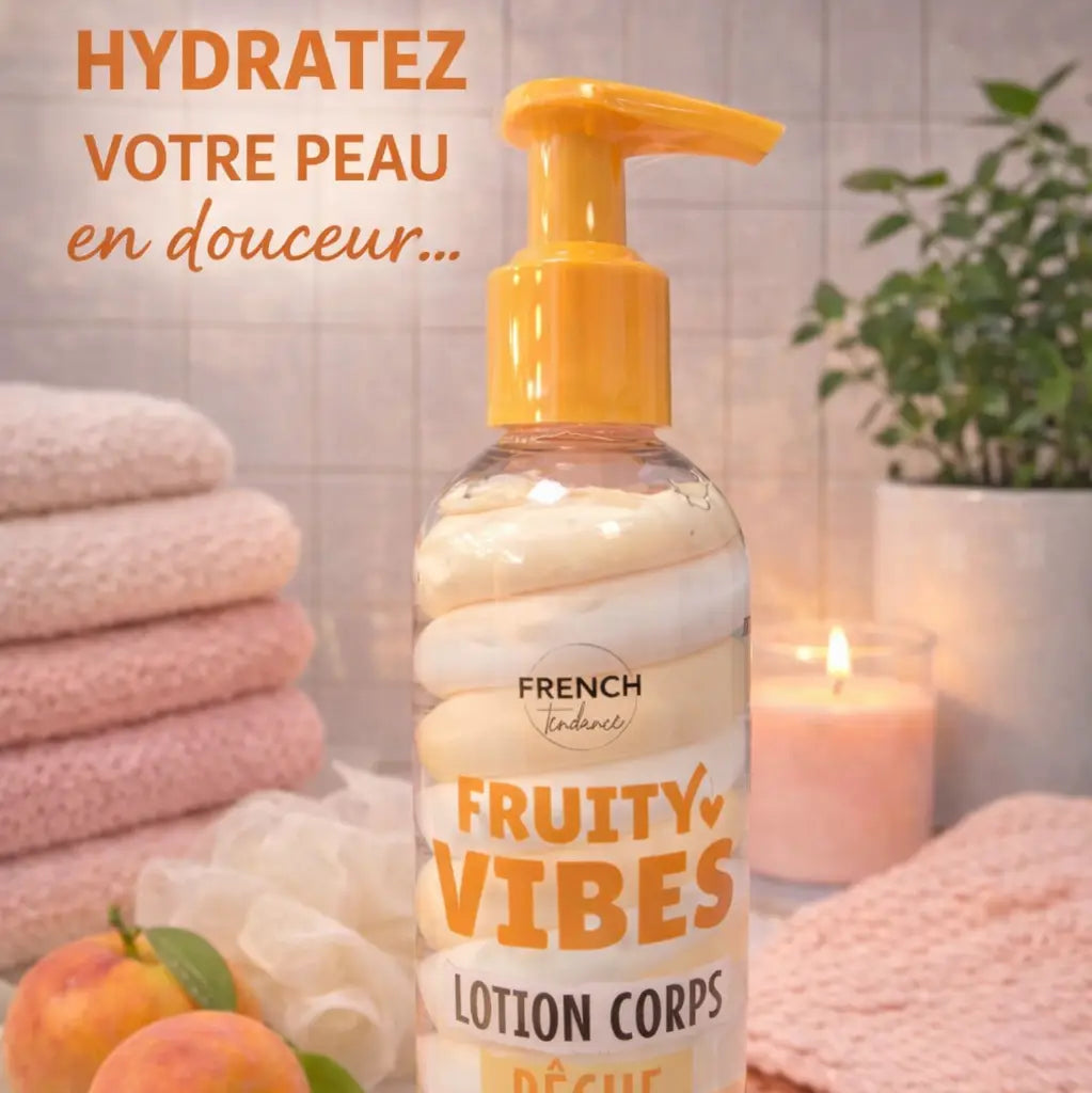 🍑 Lotion Corps Hydratante – Pêche – 200 ml