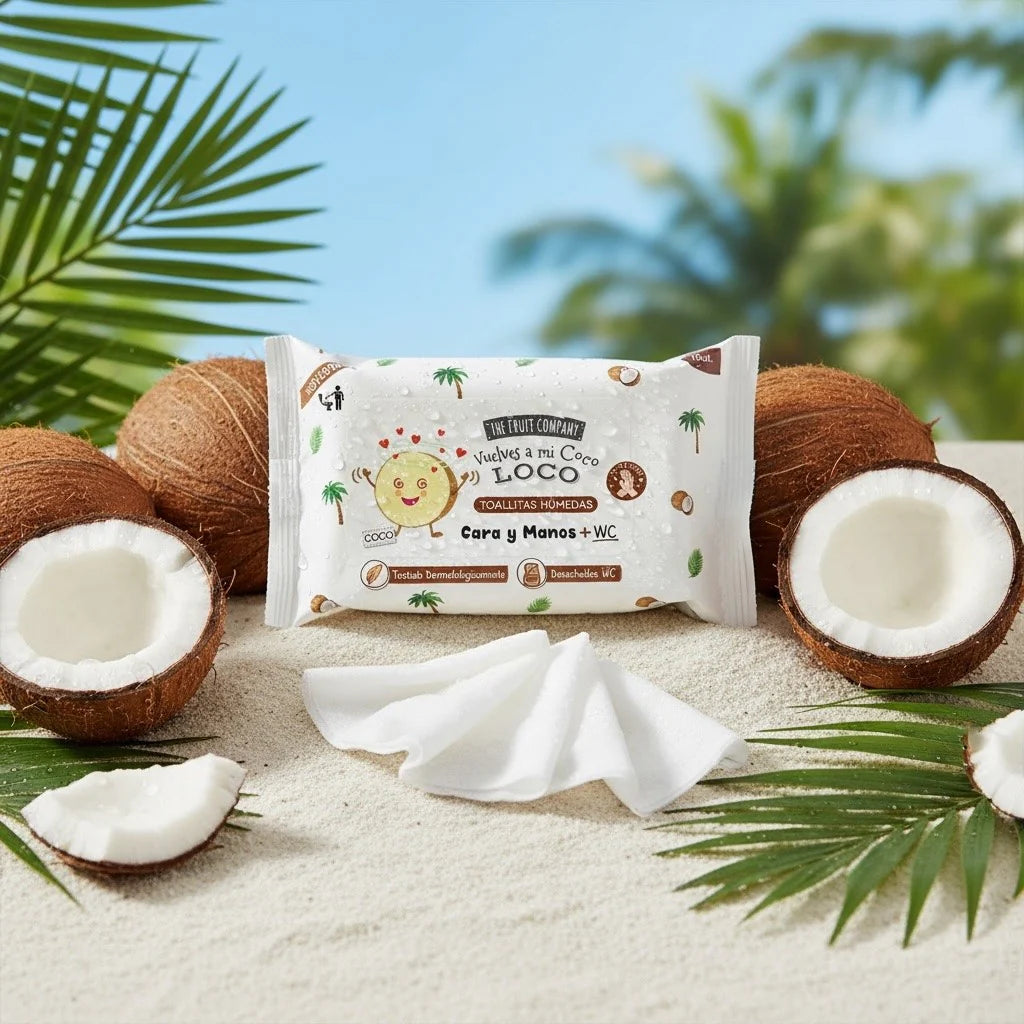 Lingettes multi-Usage parfum coco - The fruit company