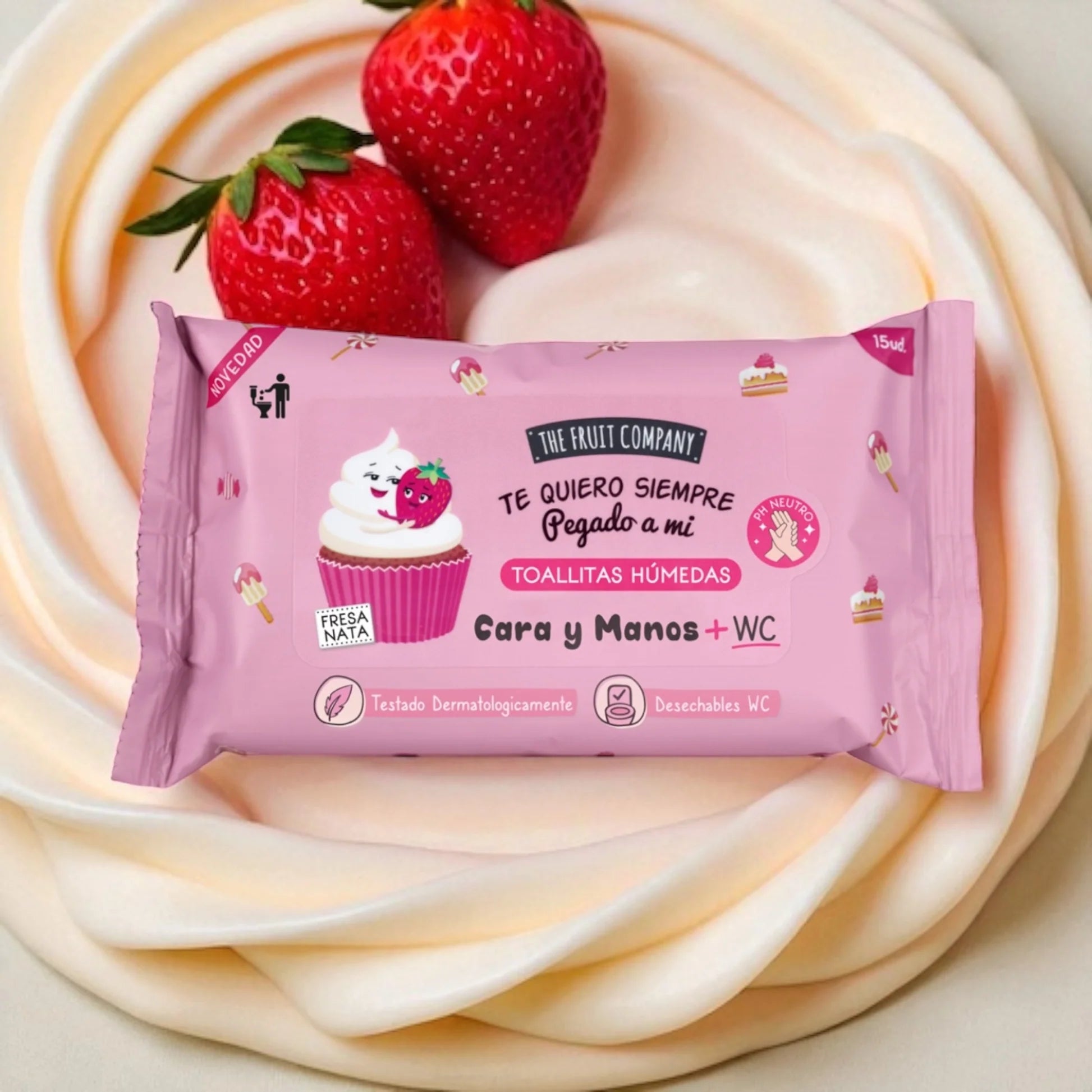 Lingettes multi-Usage parfum fraise chantilly - The fruit company
