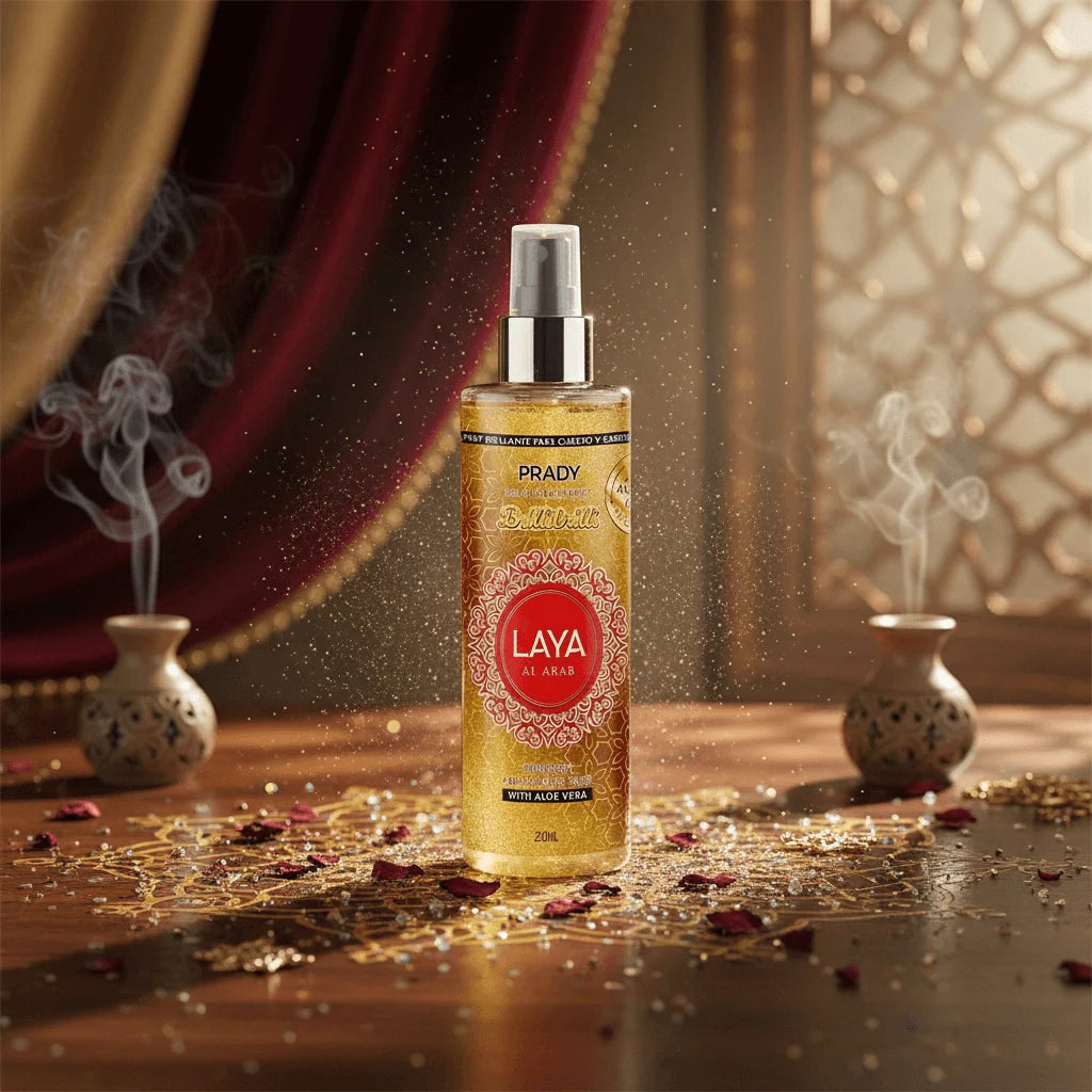 Brume Scintillante Corps et Cheveux Laya Al Arab 250ml - Prady