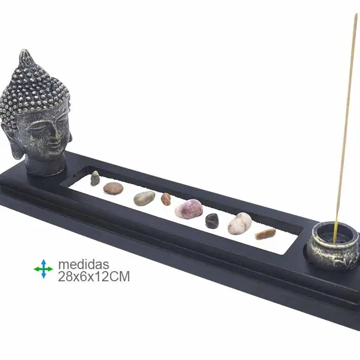 Résine dorée de Bouddha P. Inc. 28 x 6 x 12 cm