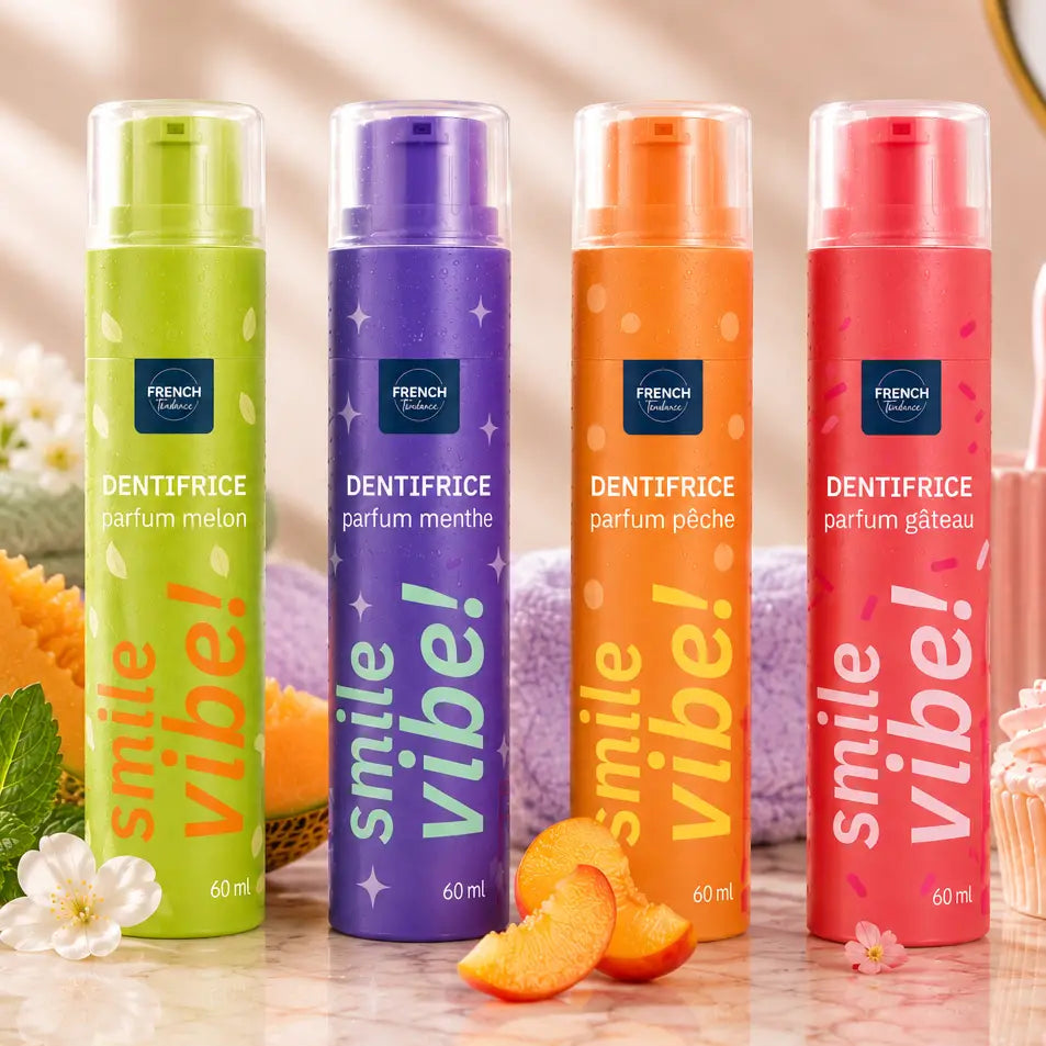Dentifrice gourmand Smile Vibe! 60g en format pompe