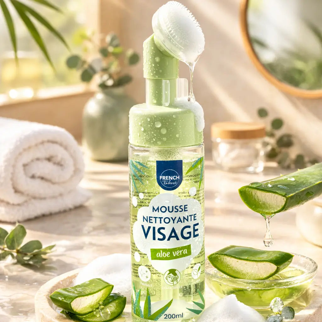 MOUSSE NETTOYANTE VISAGE – ALOE VERA – 200ML