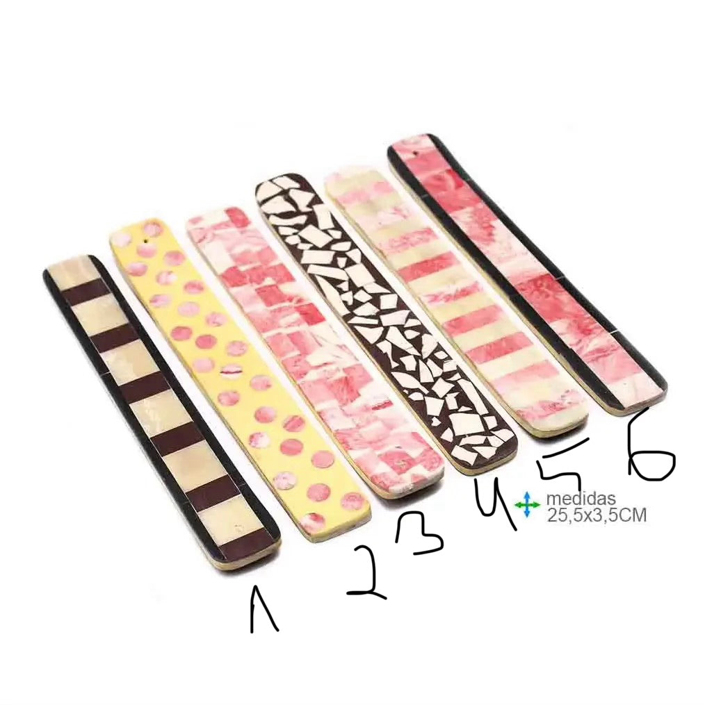 Porte-encens motifs 25,5 x 3,5 cm