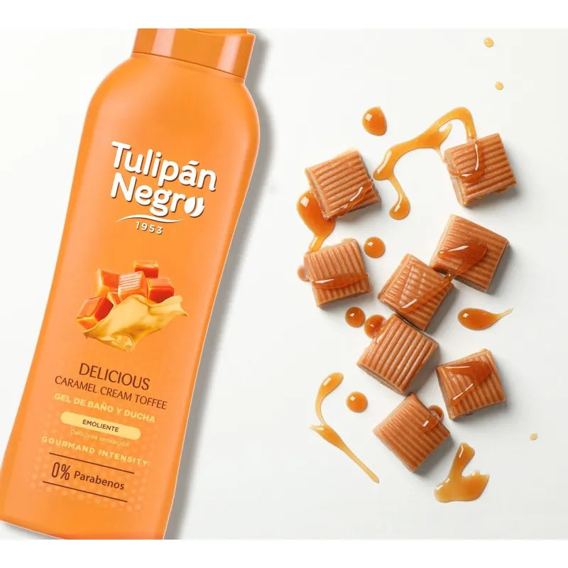 GEL DOUCHE & BAIN TULIPAN NEGRO CARAMEL CREAM TOFFEE 650ML