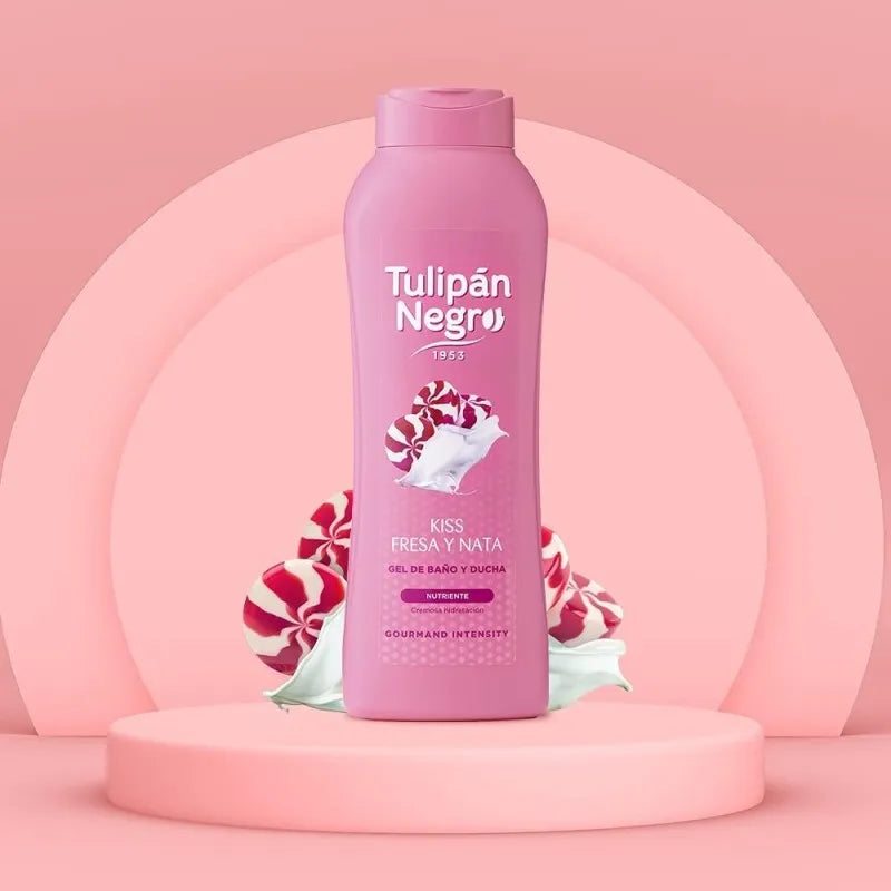 GEL DOUCHE GOURMAND TULIPAN NEGRO FRAISE CHANTILLY 650ML