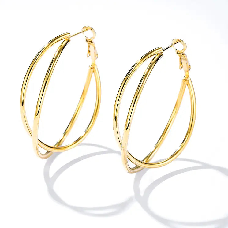 Boucles d'oreilles en acier inoxydable