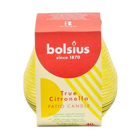 Bougie à la citronnelle 40 h en verre