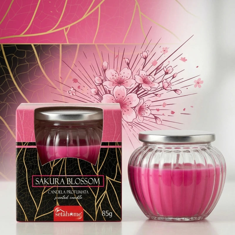 Bougie parfumée Fleurs de cerisiers 85 gr
