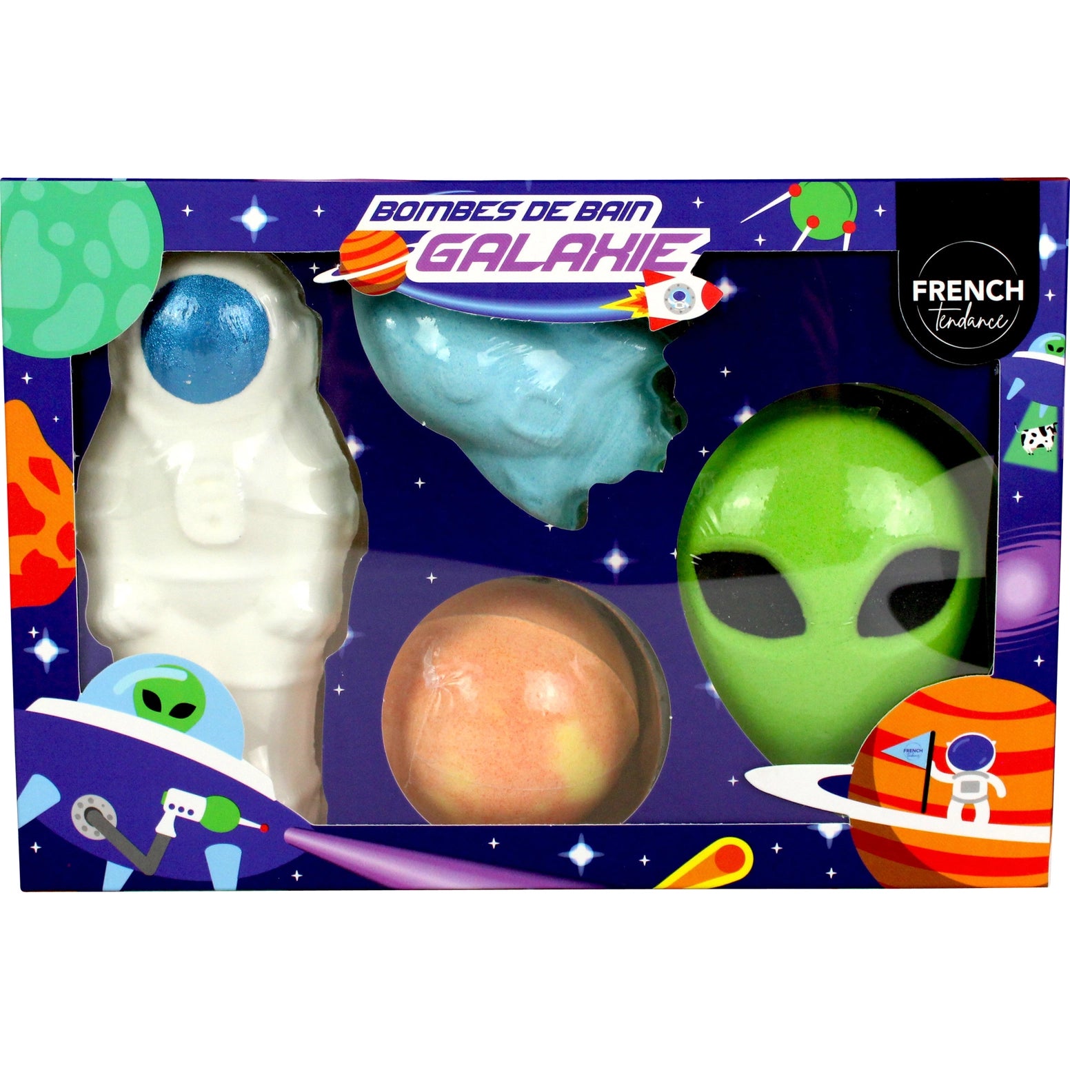 Bombes de Bain Galaxie – Coffret 4 Bombes Effervescentes