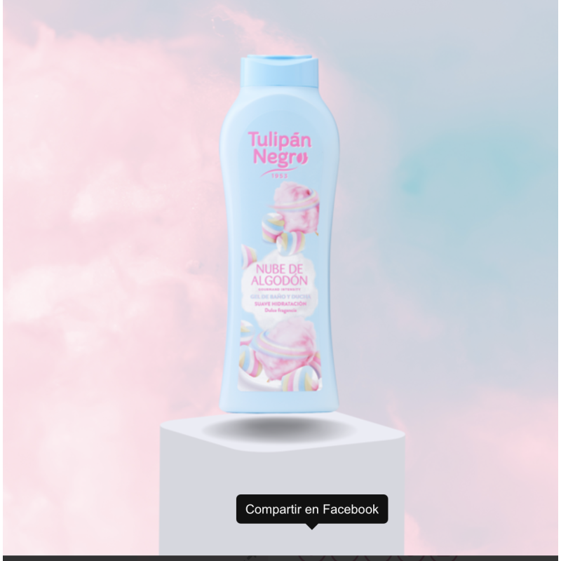 Gel douche TULIPAN NEGRO barbe à papa 650 ml