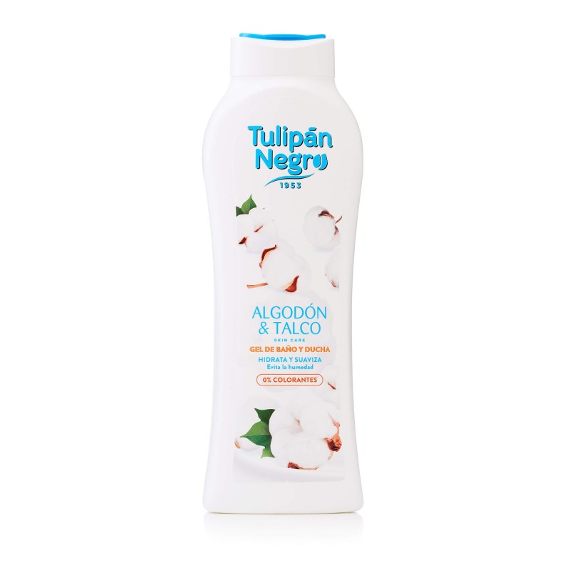 Gel douche TULIPAN NEGRO coton et talc 650 ml