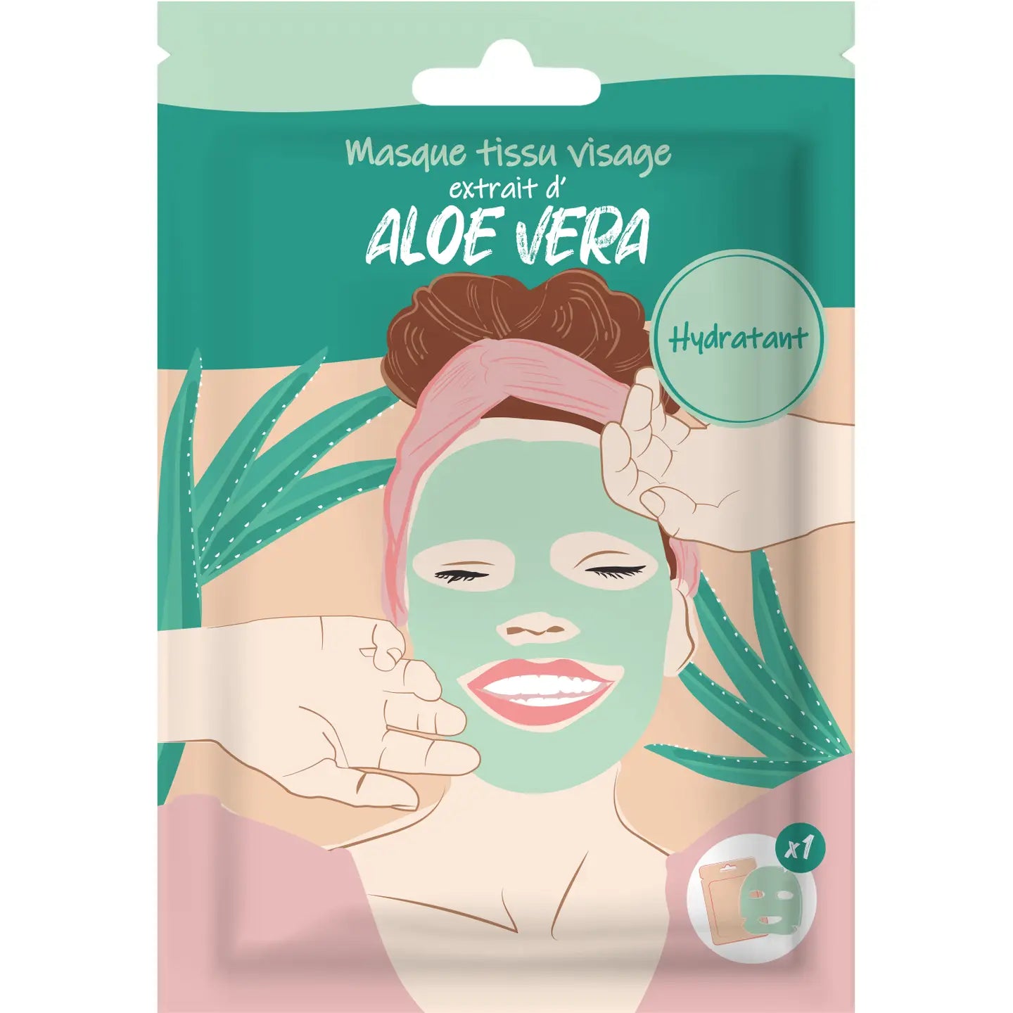 Masque Visage en tissus - Aloe Vera